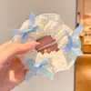 Gomas para el Cabello de Niña Gomas para el Cabello Intestino Grueso Estilo Coreano Gomas para el Cabello con Lazo Gomas Elásticas Duraderas de Alta Gama para Niñas