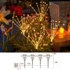 Lámpara Solar de Luciérnaga para Suelo Patio Jardín Vacaciones de Navidad Cadena de Luces LED para Césped Linterna Personalización de Fábrica