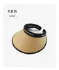 Sombrero Gorra con Visera para Protección Solar para Mujer, Sombrero de Paja para Ciclismo de Ala Ancha, Anti-Viento, Ajustable y Enrollable para Guardar