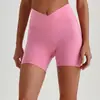 Pantalones Cortos de Yoga de Cintura Alta Transfronterizos Europeos y Americanos, Pantalones Deportivos Ajustados para Mujer que Realzan los Glúteos de Melocotón, Venta al por Mayor