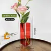 Jarrón acrílico simple decorativo transparente dispositivo para flores sala de estar mesa de comedor arreglo floral hidropónico mini decoración ins mayoreo