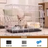 Jaula para Perros Teddy Especial para el Hogar Casa de Metal para Perros Tipo Plegable Espacio Grande Interior Jaula para Perros Medianos y Pequeños Jaula Valla para Mascotas