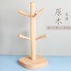 Porta-copos simples de seis garras em faia, estilo japonês, criativo, suporte para copos, escorredor de pratos, armazenamento doméstico, porta-copos para canecas