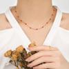 Nuevo Diseño Minimalista de Nicho Estilo Ins Personalidad Moda Temperamento Acero de Titanio Perla Gota de Aceite Collar para Mujeres Accesorio Versátil
