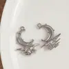 Nuevo Colgante de Aleación Microincrustado Accesorios para Joyería DIY Pulsera Collar Colgante de Joyería Estrella Luna Venta al por Mayor