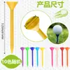 Tees de golf, tees de plástico con copa grande, duraderos y estables, tee de golf con tope para bola, tee en forma de trompeta, fabricante
