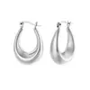Brincos Vazados Brilhantes Material de Cobre Brincos Ovais Luxo Leve Cor Dourada Prateada Acessórios de Orelha Femininos Estilo Casual Fashion