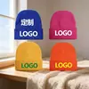 Gorros de Lana Personalizados con Bordado de Logo, Gorros Tejidos con Texto Impreso, Gorros Promocionales Hechos a Medida, Sombreros Bucket Bordados DIY