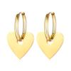 Aretes mujer aretes acero inoxidable forma de corazón aretes oro aretes amor mujer ED-478
