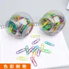 Clips de Papel de Papelería Deli Clips de Papel de Colores Oficina Financiera Clips de Papel Grandes Clips de Papel con Forma Especial Clips en Forma de U