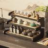 Estante de Almacenamiento para Portavasos Estante de Almacenamiento de Escritorio Almacenamiento de Encimera Multicapa Soporte para Tazas de Té Estante de Almacenamiento para Tazas de Té y Agua para el Hogar