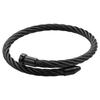 Pulsera de acero inoxidable para uñas transfronteriza para mujer, acero de titanio, acero inoxidable chapado en oro, alta calidad, cable trenzado retorcido, venta al por mayor