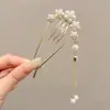 Herramienta Perezosa para Peinar el Cabello 2026 Nuevo Modelo Peine de Inserción de Cuatro Dientes Pasador Fijo Invisible Palillo para el Cabello en Forma de U Peine Versátil Accesorio para el Cabello