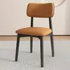 Silla de Restaurante Color Crema, Mesa y Sillas Minimalistas para Comedor de Hotel, Silla de Comedor Moderna Nórdica, Silla de Uso Doméstico de Lujo Ligero con Respaldo