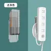 Soporte para enchufes toma de pared adhesivo de pared regleta estante de almacenamiento para regleta colgante de pared sin perforaciones enrutador