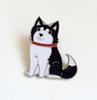 Broche de metal para perro mascota de venta caliente, insignia para ropa y sombrero, aleación, accesorios para amantes de los animales, una generación de punto