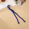 Colgante de Cuerda de Nylon Bicolor Minimalista, Accesorio de Bolso Decorativo Trenzado de Nudo de Diamante, Moderno y Versátil, Hecho a Mano