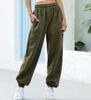Pantalones sueltos de cintura alta y pierna ancha para mujer Europa y Estados Unidos transfronterizos otoño e invierno nuevo suelto talla grande pantalones casuales -5012 grueso