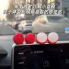 Buena Suerte y FortunaTodo Sale Bien Mini Sanación Lindo Lichi y Naranja Adorno para Coche Accesorio Creativo Decorativo