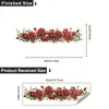Papel Tapiz de Enredadera de Rosas Pequeñas, Pegatinas de Rosas Rojas, Pinturas Decorativas para Sala de Estar, Dormitorio y Lavabo, Autoadhesivo