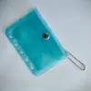 PVC Transparente Glitter Pequeno Fresco A7A8M5 Cinco Furos Caderno de Folhas Soltas Capa de Caderno Bolsa de Armazenamento Porta-Cartões Acessórios