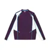 Nova camiseta esportiva personalizada de outono e inverno, manga longa quente e macia, adequada para esportes ao ar livre, corrida, caminhada e montanhismo