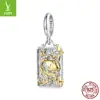 Yinziyun Original Plata de Ley S925 Colgante de Doce Constelaciones Accesorios de Joyería Estilo Europeo y Americano Versátil Cuentas para DIY