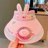 Chapéu de Proteção Solar Infantil com Ventilador Chapéu de Sol Chapéu Recarregável Verão Chapéu de Sol UV para Meninas Novo Top Vazio