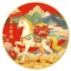 La Buena Fortuna Espera2026 Diseño Original Año del Caballo Festivo de Año Nuevo Regalo Hecho a Mano DIY Regalo Set de Pintura de Diamantes