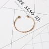 Criativo europeu e americano jóias de bronze simples geométrico redondo talão aberto pulseira feminina AliExpress jóias atacado