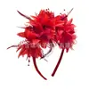 Fábrica de Origen de Nuevos Accesorios Halloween Flor de Plumas Accesorios para el Cabello Flor para la Cabeza Venta al por Mayor Diadema de Halloween Hebilla para la Cabeza de Mujer
