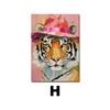 Pintura Decorativa de Pared de Fondo para Sofá de Animales de Dibujos Animados Más Vendida Transfronteriza Temu Dropshipping Lienzo Pintado con Spray Abstracto Lienzo