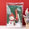 Set de Papelería Navideña Serie Navideña Cuaderno Llavero de Alce Paquete de Regalo Regalo de Navidad para Niños Premios Al Por Mayor