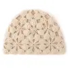 Chapéu de Cashmere Feminino 100% Cashmere Puro Novo Feito à Mão Crochê Camada Dupla Recortado Baotou Tricotado Chapéu Quente