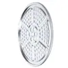 Ventas a precio de fábrica vaporera de acero inoxidable rejilla redonda para vaporera plato de acero grueso para vaporera 20-70 cm