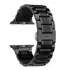 Adaptável às Pulseiras do Apple Watch, Pulseira de Metal Aço com Cinco Contas para iWatch, Material 316, Fecho Borboleta de Alta Qualidade Ultra3