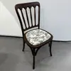 Cadeira de jantar em madeira maciça nórdica estilo vintage com encosto cadeira de restaurante hotel cadeira trançada em rattan mesa e cadeiras de jantar para casa cadeira de lazer para café