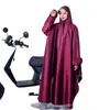Impermeable hecho a medida para vehículos eléctricos, de cuerpo completo, diseño integrado, engrosado para protección contra lluvia intensa, adecuado para bicicletas eléctricas, hecho de tela Oxford