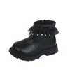 Zapatos para Niñas Botines Cortos de Princesa 2026 Nuevo Estilo Otoño e Invierno Forrados de Felpa Invierno Transpirables para Bebé Botas Individuales Botas para Niños