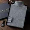 Outono e inverno homens de lapela alta camisola de caxemira homens negócios casuais puro cashmere malha camisola de caxemira de fundo camisa homens