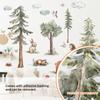 MS6430-ZY Nuevas Calcomanías de Pared de Dibujos Animados Bosque Animales Pequeños Lindos Dormitorio Sala de Estar Decorativas Fondo Viento Lindo