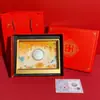 Nuevos adornos de pastel de luna de oro puro 999, perfectos para regalos del Festival de Medio Otoño, exhibiciones conmemorativas y eventos festivos