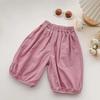 Pantalones de harén de dopamina de verano para niñas pequeñas, pantalones cortos nuevos de verano, pantalones finos, moda 0029A065