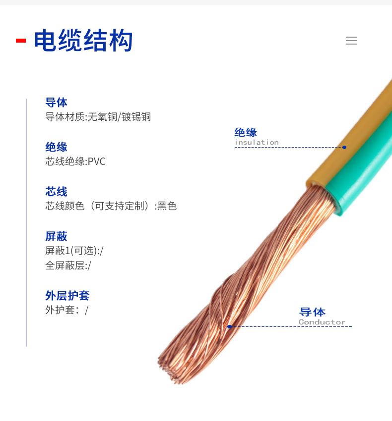 美标单芯电子线