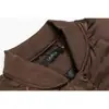 Utiituii Chaqueta Bomber Piloto Retro Americana de Moda para Hombre Invierno Cálida de Algodón Chaqueta Ma1 033