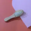 Grabado láser logo peine de lana madera de carpe cepillo de lana peine con airbag eliminar vello nombre regalo para bebé peine baño