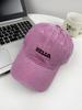 Gorra Lavable Retro Estilo Americano Gris Cemento Combinable Gorra Curva para Mujer Estilo Coreano Gorra para el Sol de Moda Gorra de Béisbol para Hombre