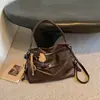 Nova Bolsa Casual Retro de Grande Capacidade para Mulheres Outono 2026, Bolsa de Ombro Transversal Cor Sólida, Bolsa Tote Estilo Executivo