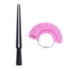 Varilla medidora de anillos de plástico HKUS 1-33, herramienta de detección de tamaño de dedo con código Harbour para anillos de medición de anillos Harbour
