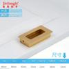 Manija Ranura Cajón Plata Negro Americano Distancia Agujeros 64/96/160 Empotrada Armario Puerta Corredera Invisible Manija Oscura